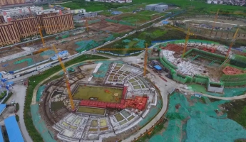 洋县全民健身中心建设项目进展顺利